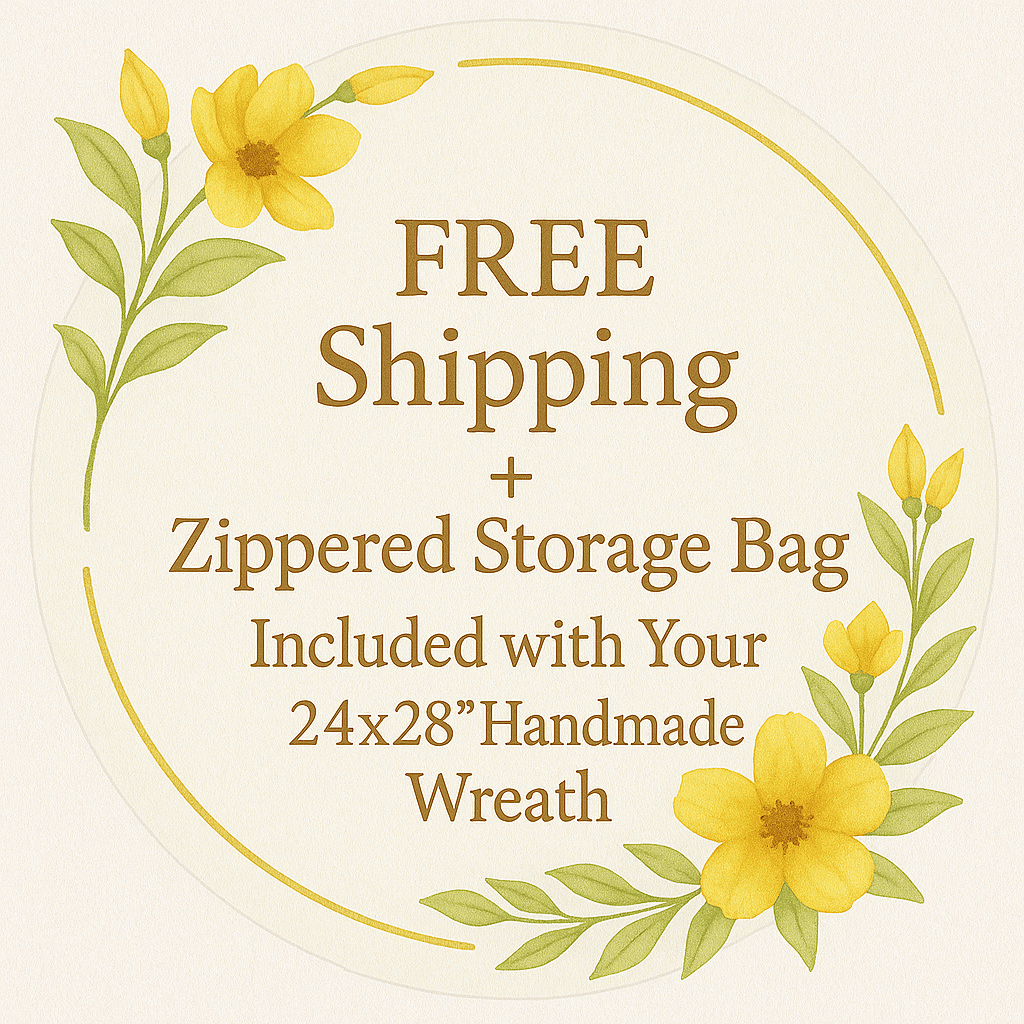 Monarch Meadow Wreath – 24x28” Oval Butterfly Wreath with Free Shipping