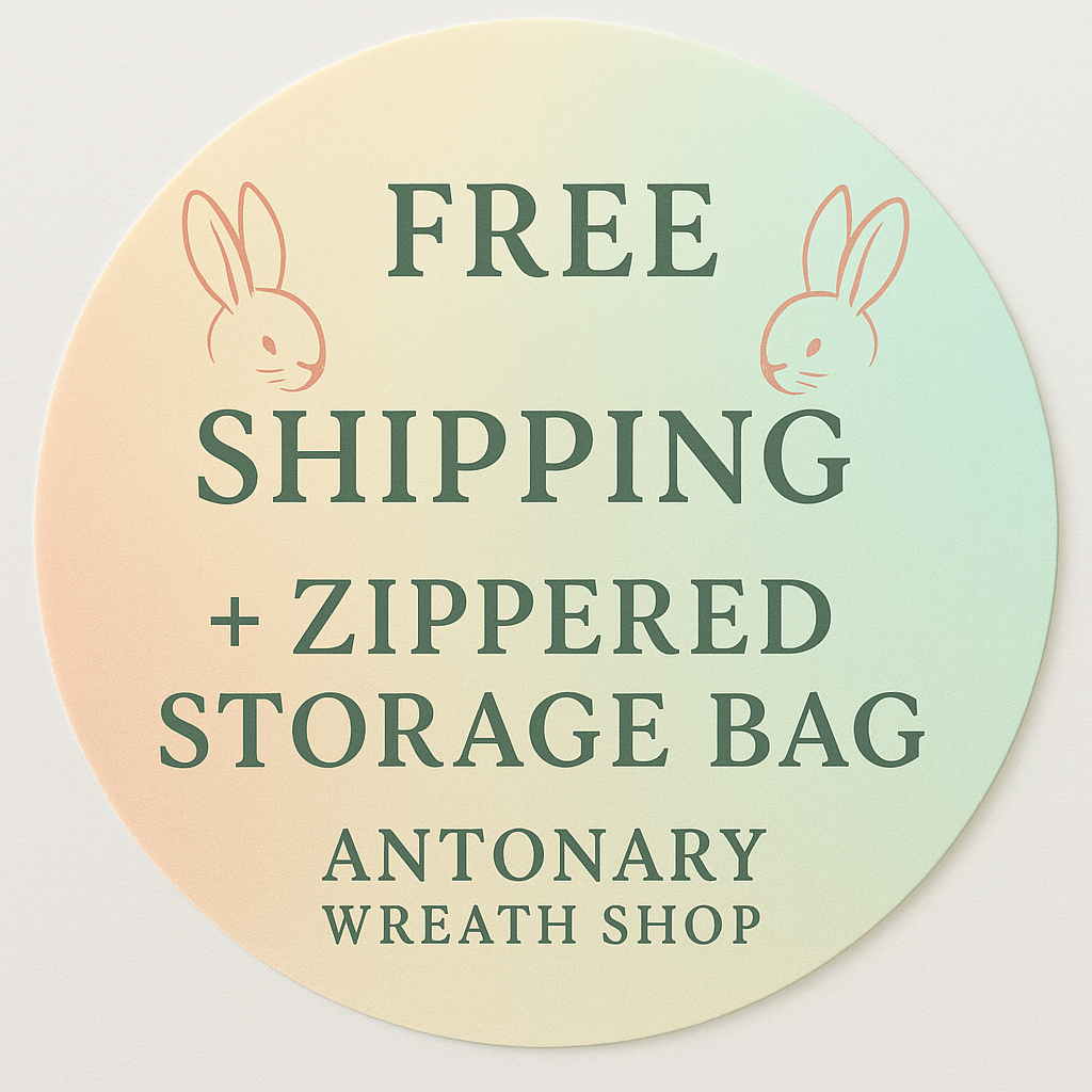 Storytime Bunny Wreath – 20” Spring Mesh Whimsy