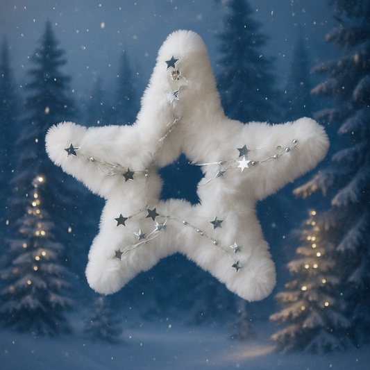 Starlight Fluff Wreathlet – 12” Star
