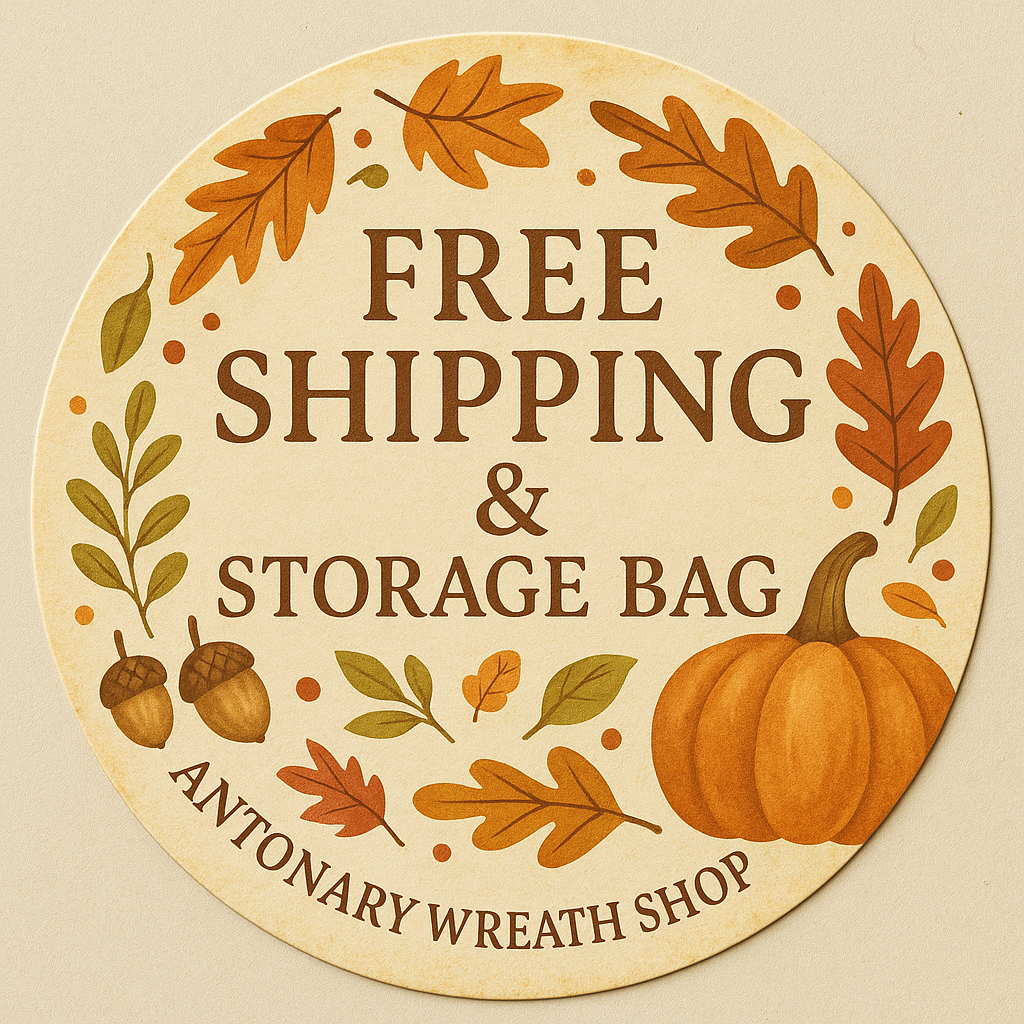 Pumpkin & Wheat Harvest Wreath – 24” Rustic Autumn Door Décor