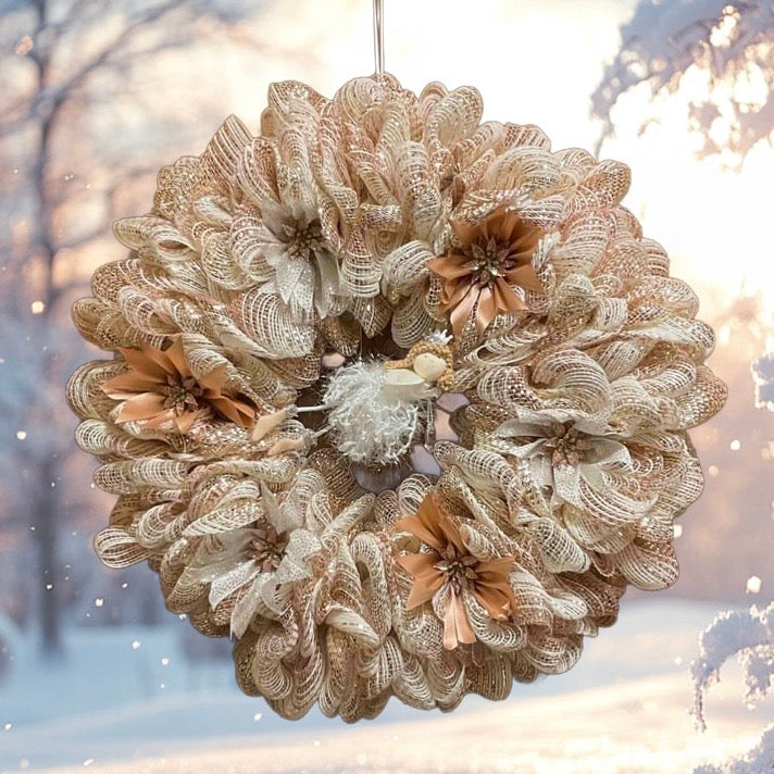 Lighted Angel Wreath – Ever in Bloom Collection (20")