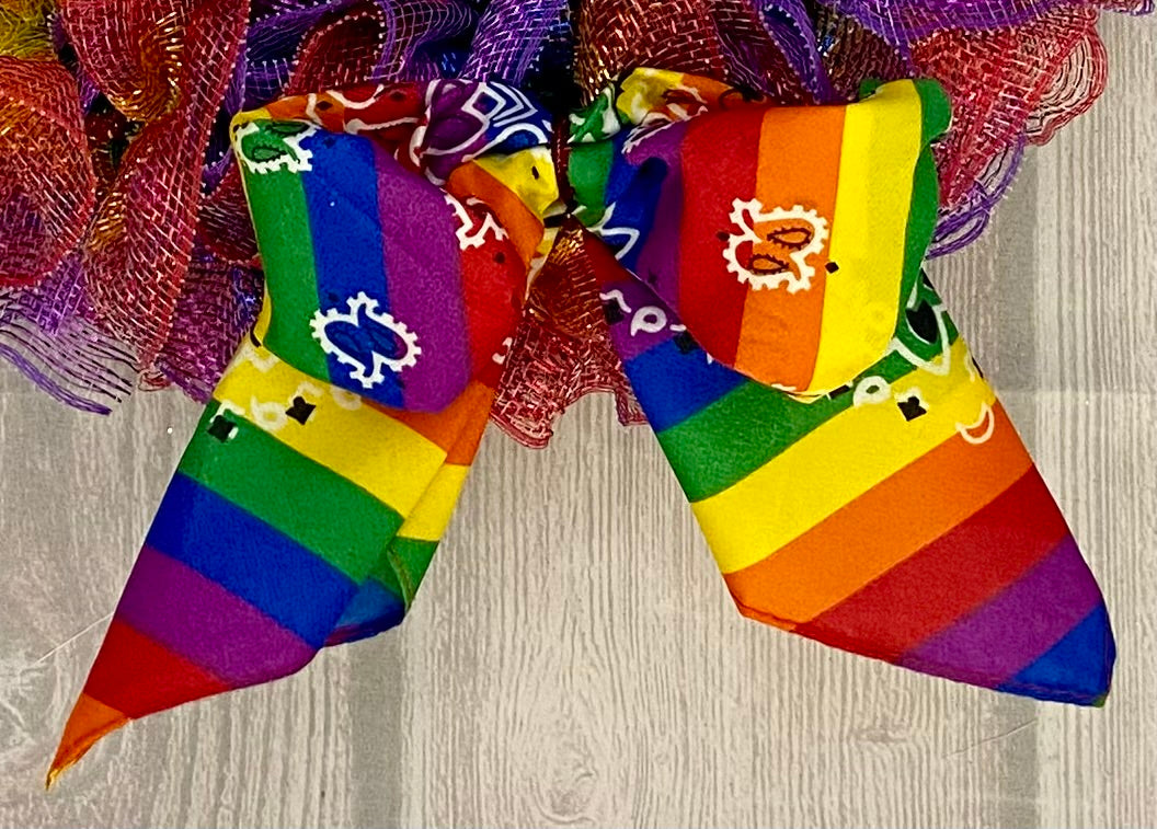 Rainbow Skies Wreath – A Joyful Gift of Color, Craft, and Sunshine