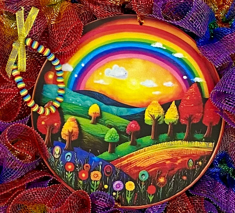 Rainbow Skies Wreath – A Joyful Gift of Color, Craft, and Sunshine