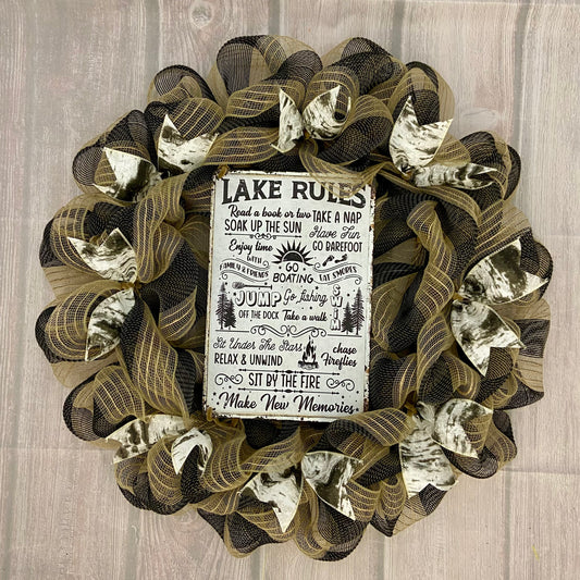 'Lakeside Leisure' 27” Lake House Wreath