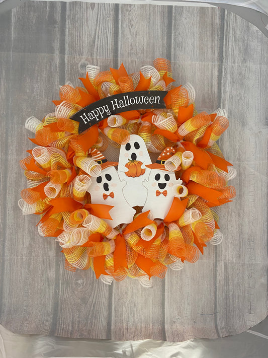 Happy Haunting Halloween Wreath – 26”