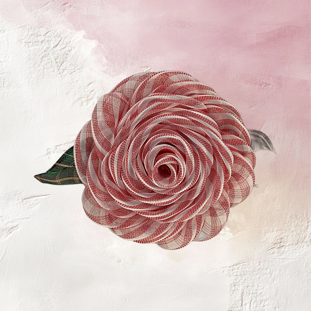 Blush Reverie – 27” Rose Wreath with Leaves (16” Bloom)