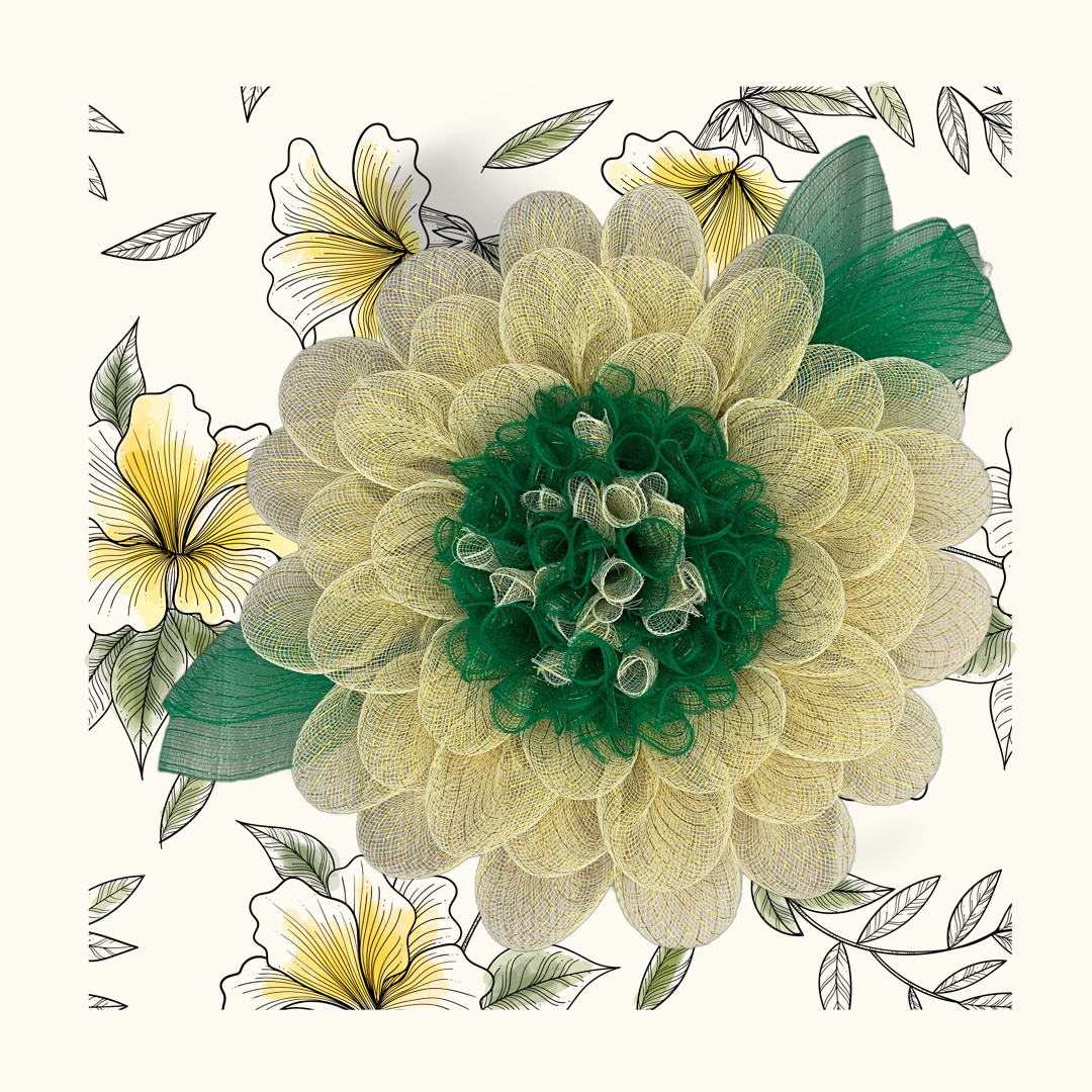 Lemonade Bloom Garden Wreath – 27” Floral Door Décor