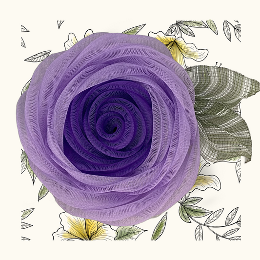 Lavender Whimsy Tulle Wreath – 14” Summer Bloom with Free Shipping & Storage Bag