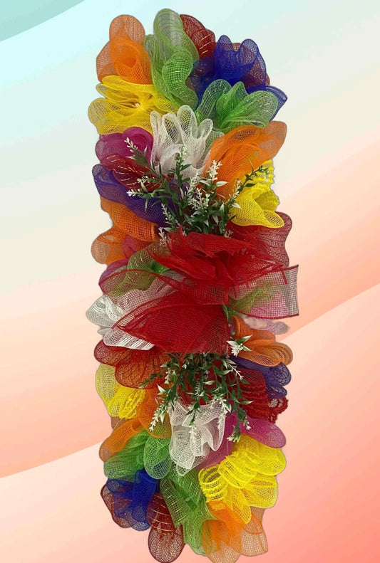 (WIT) Rainbow Garden Mailbox Topper