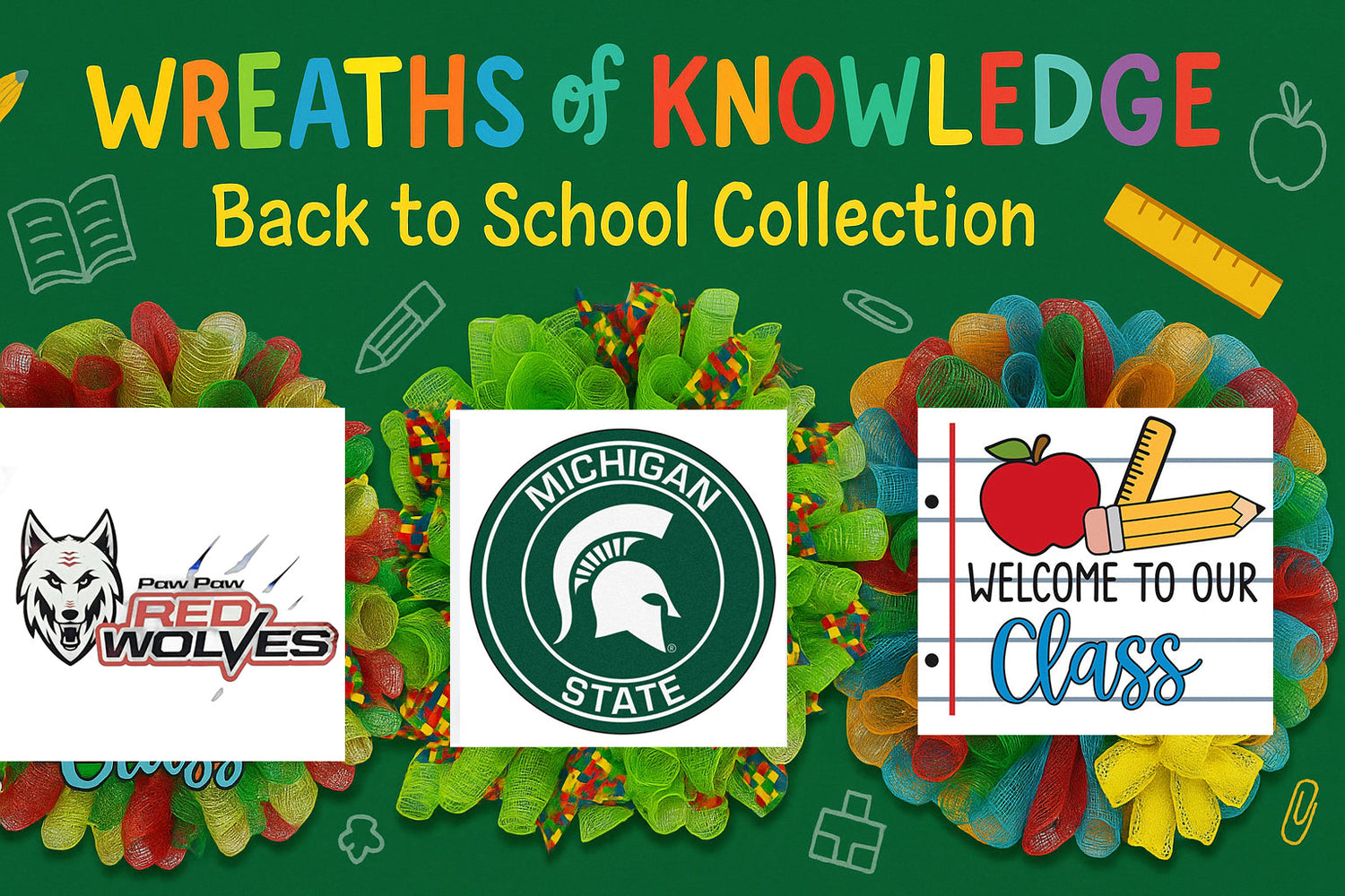 🎓 Wreaths of Knowledge: A Back-to-School Collection 🍎