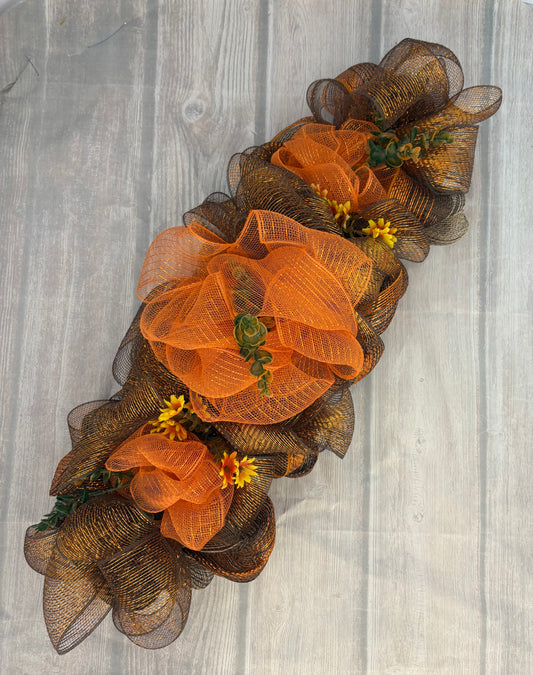 Autumn Glow Mailbox Topper & Door Swag