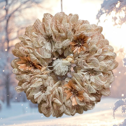 Lighted Angel Wreath – Ever in Bloom Collection (20")