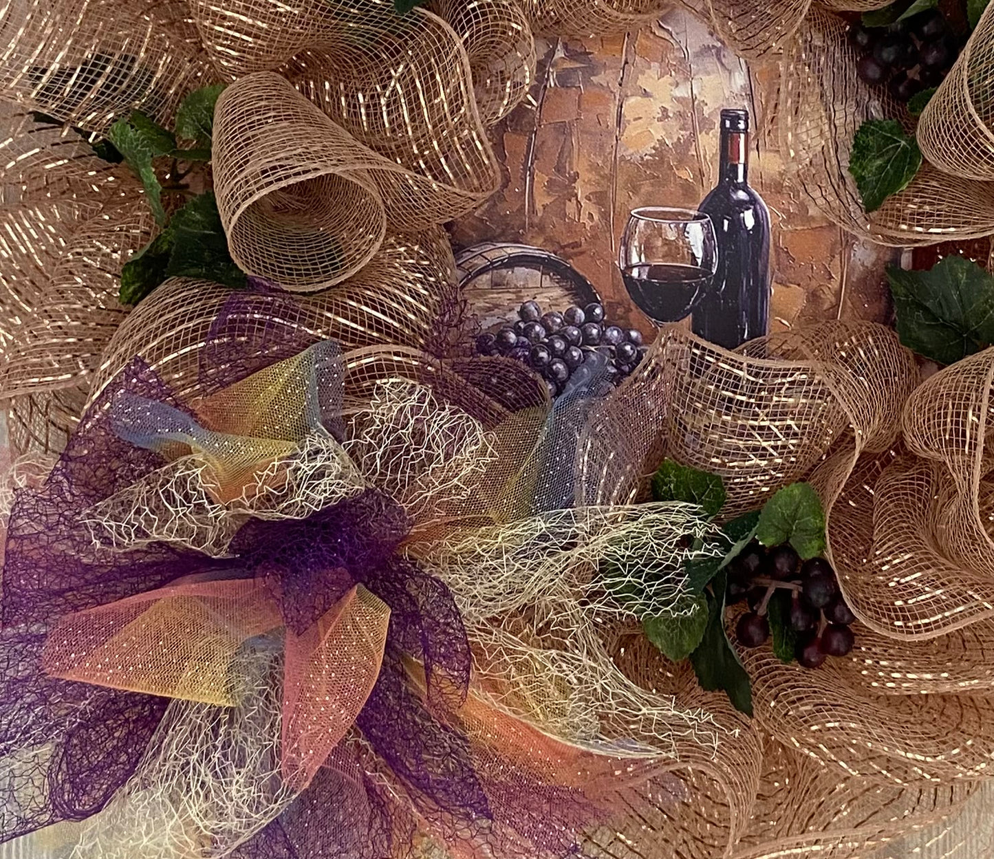 Tuscan Pour – 24” Wine Country Wreath