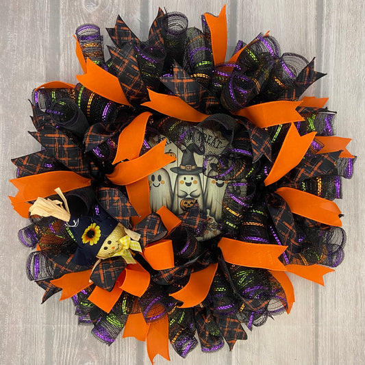 Boo Crew Bash – 24” Halloween Wreath
