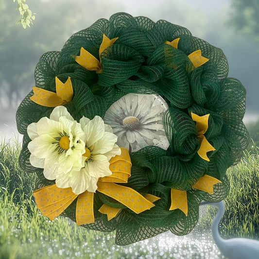 Golden Garden Whisper Wreath - 25”